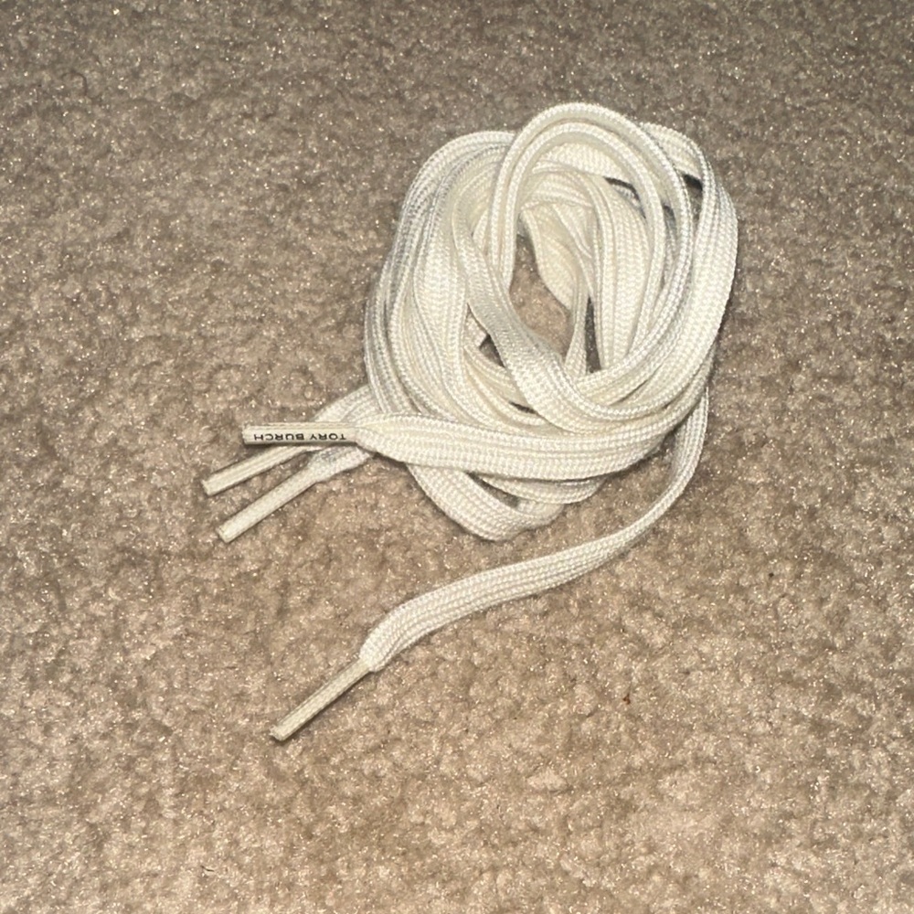Tory Burch Cream Shoelaces